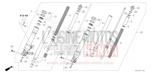 FRONT FORK CMX1100D2R de 2024